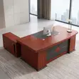 Mahogany Executive Office Desk - 3