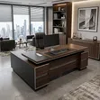 L-Shaped Executive Office Desk - Brand New - 1