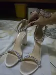 Brand New Rose Gold Heeled Sandals - 1