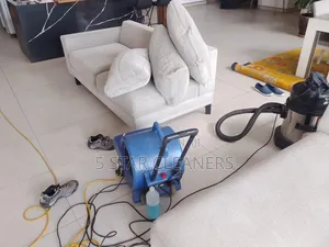 White/Cream Sofaset Cleaning Service