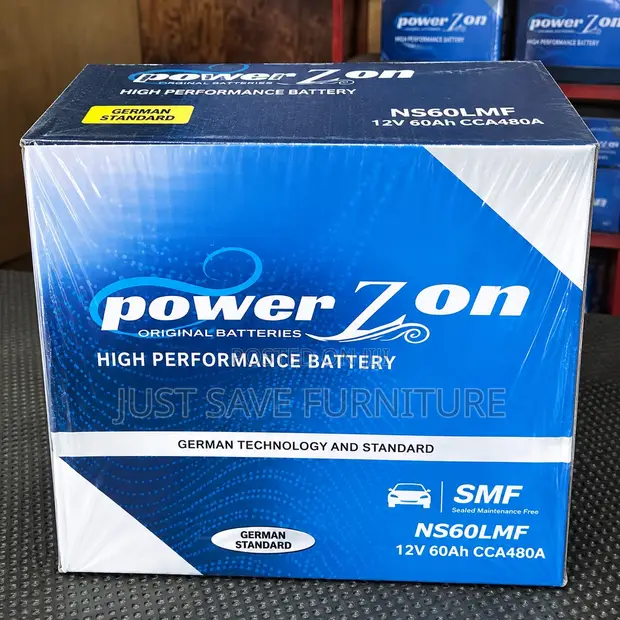Power Zon NS60LMF 12V 60Ah Car Battery - 1