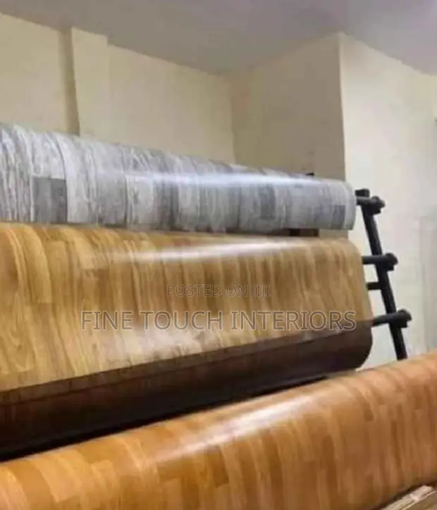 Vinyl Mkeka Wa Mbao Carpets - Natural Wood Design - 1