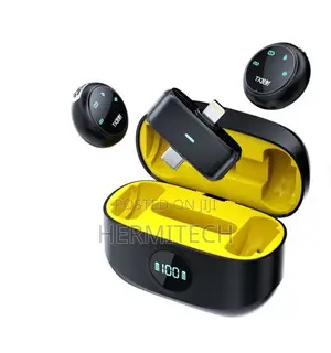 K31Pro Collar Clip Button Microphone for Hands-Free Videos