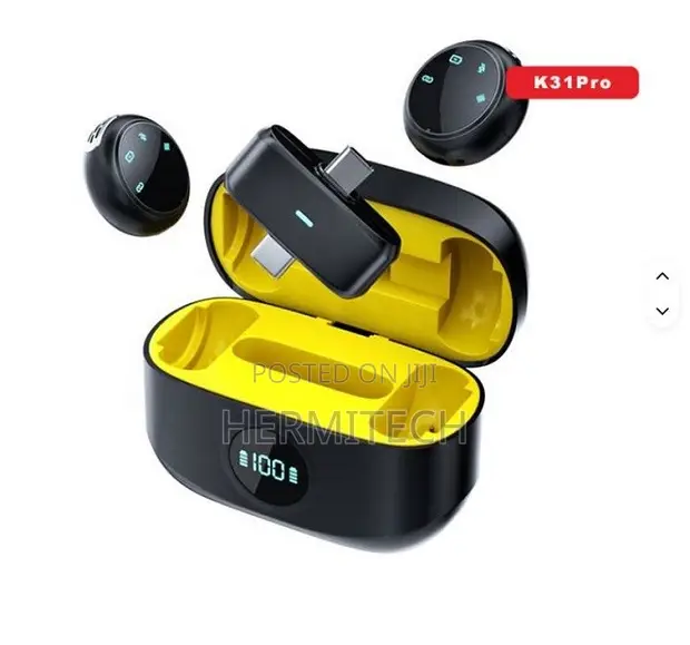 K31Pro Collar Clip Button Microphone - 1