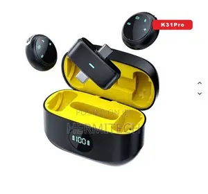 K31Pro Collar Clip Button Microphone