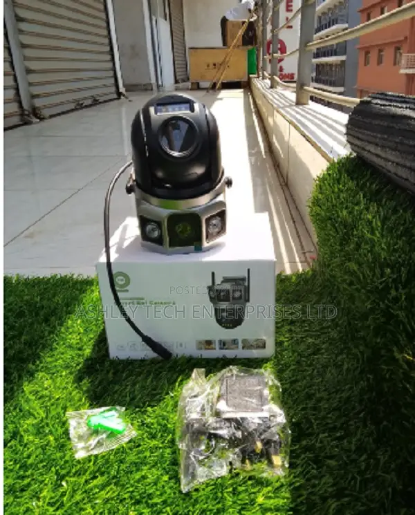 AC Powered Dual Lens 360° Panoramic WiFi CCTV Camera - 1