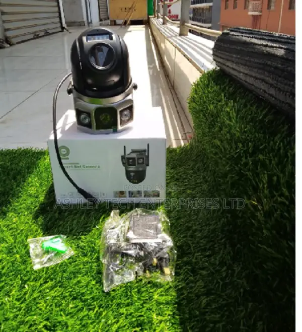 2 Lens WiFi PTZ Dome Security Camera (AC Powered) - 1