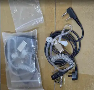 2-Pin FBI-Style Walkie Talkie Earpiece with Mic