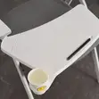 White Foldable Office Chair - 2