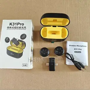 K31Pro Collar Clip Button Microphone for Recording