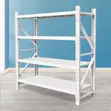 4-Tier White Warehouse Shelf - 3