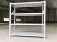 4-Tier White Warehouse Shelf - 5