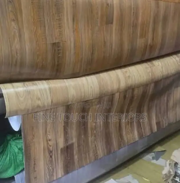 Natural Wooden Vinyl Carpet - Tsavo Road, Odeon - 1