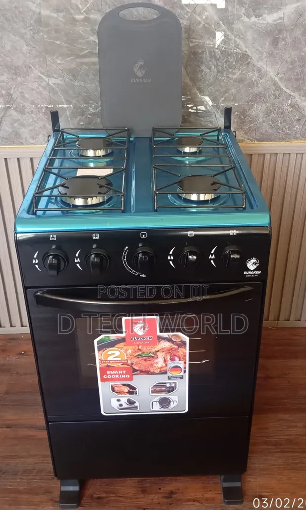 Euroken Euro-55-4G Gas Cooker with Auto Ignition - 1