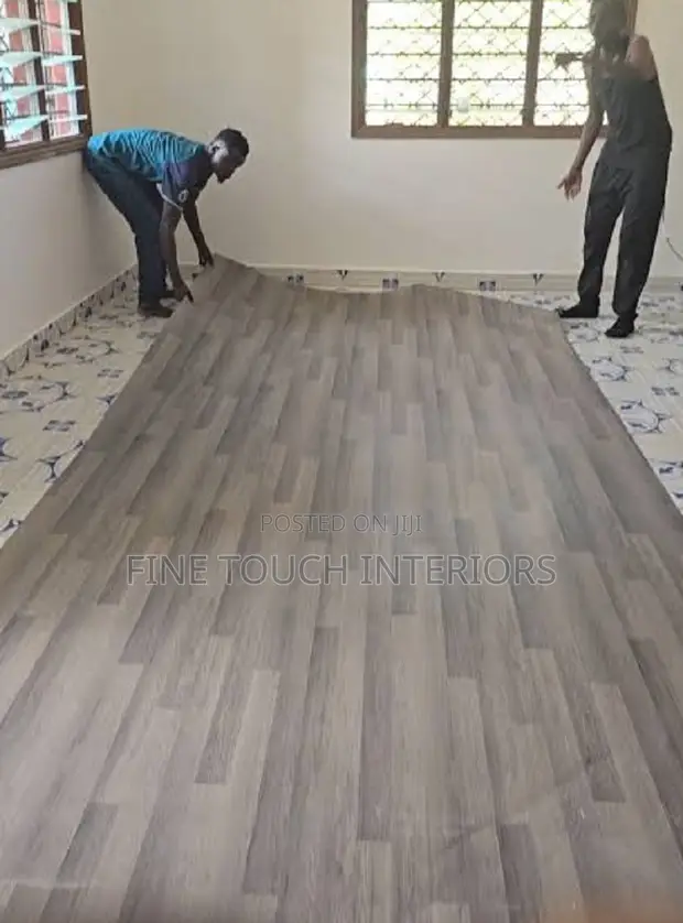 Easy to Install Vinyl Carpets - Natural Wood Design - 1