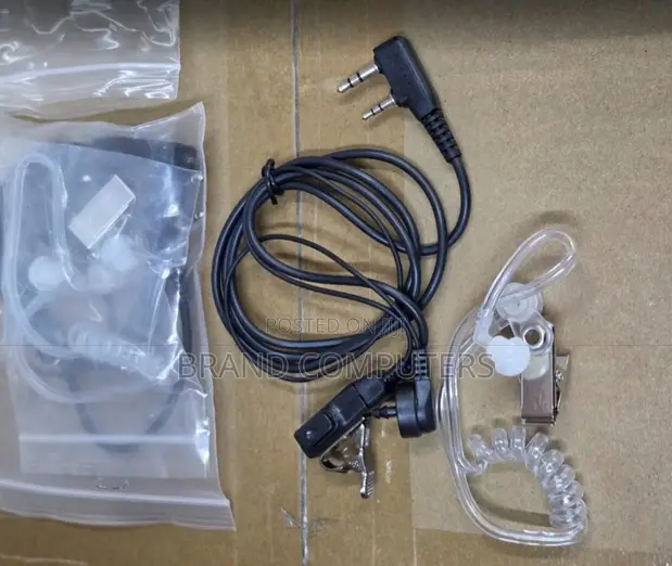 Security Guard FBI Acoustic Tube Earpiece Headset - 1