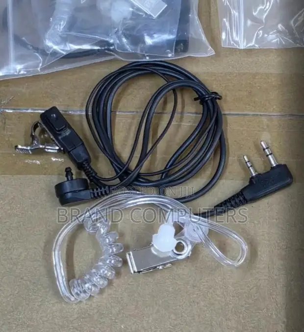 2-Pin Baofeng Walkie Talkie Earpiece with Clear Tube - 1