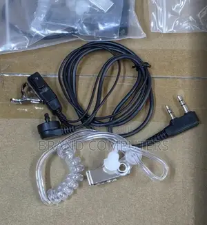 2-Pin Baofeng Walkie Talkie Earpiece with Clear Tube
