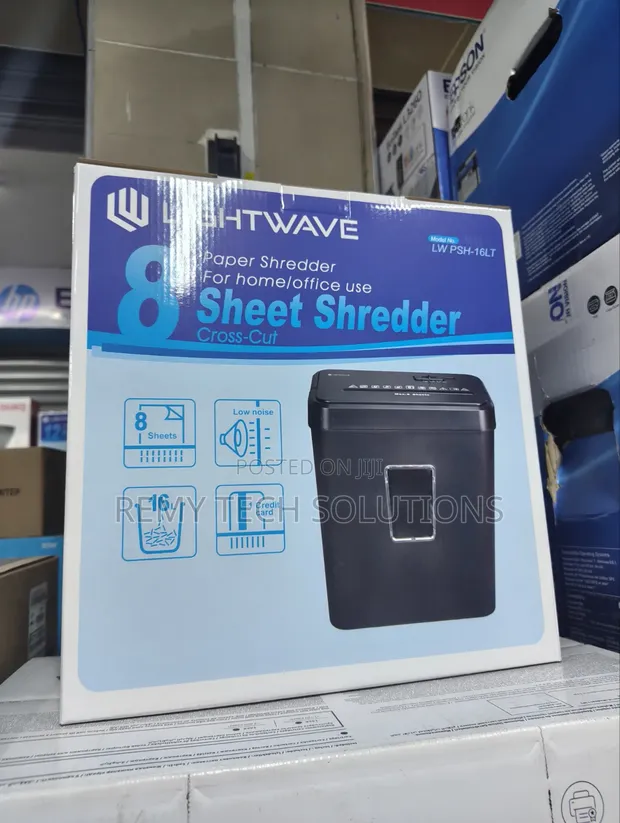 Lightwave 8-Sheet Cross-Cut Paper Shredder - 1
