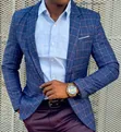Checked Men's Blazers - 2