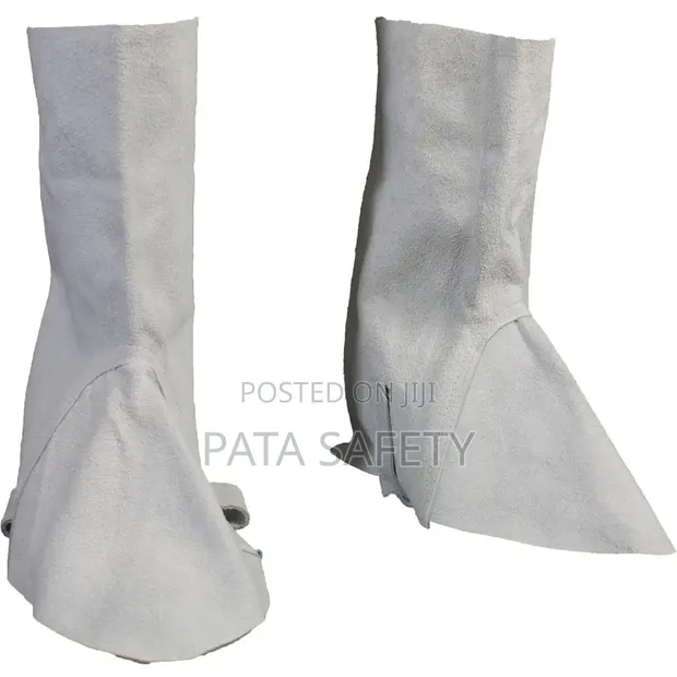 Grey Leather Shoe Guard - 1