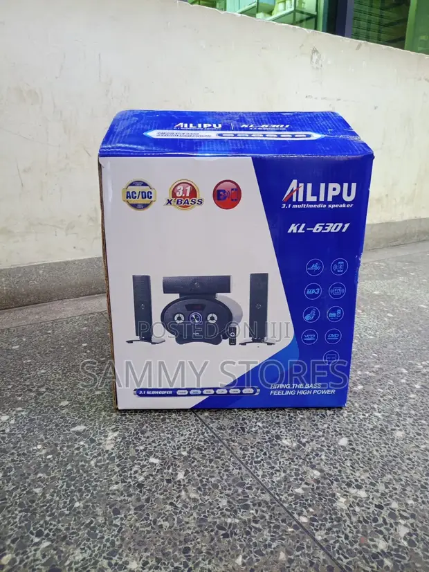 Ailipu KL-6301 3.1CH Subwoofer Speaker System - Bluetooth FM - 1