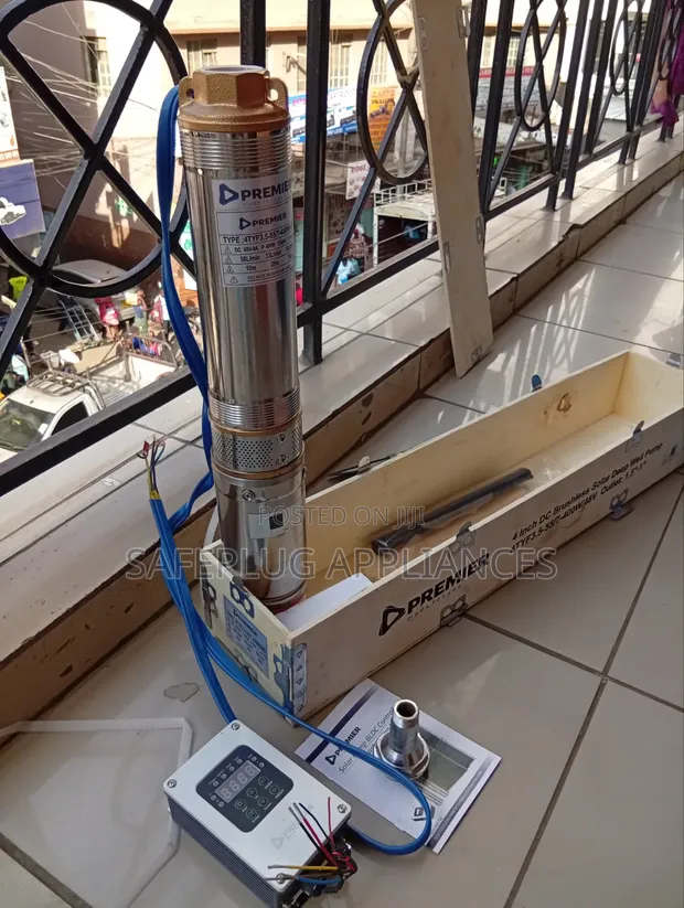 4" Brushless Solar Submersible Deep Well Pump - 1