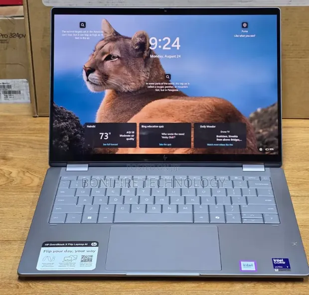 New HP OmniBook X Flip 14" Laptop - Intel Core Ultra 7, 16GB RAM, 1TB SSD - 1