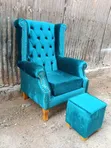 King Chair with Puff - Brand New - 3