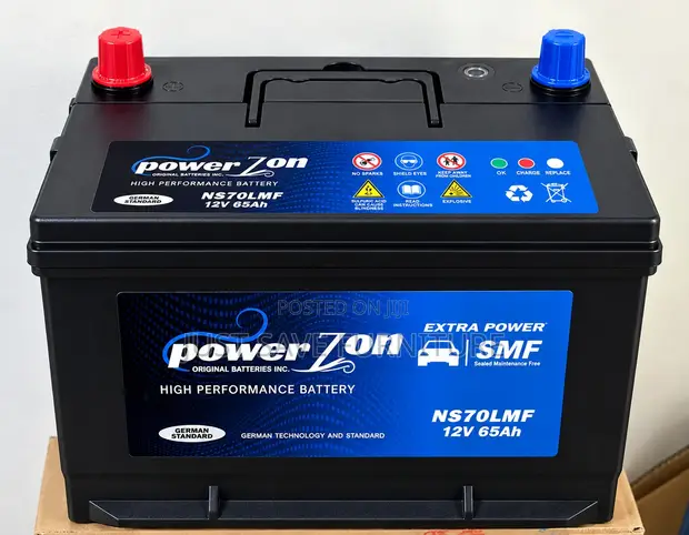 Power Zon NS70LMF 12V 65Ah Car Battery - 1