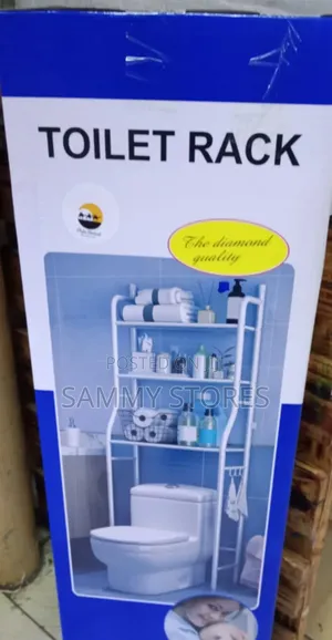 Multi-Level Toilet Rack Organizer ya Bafu