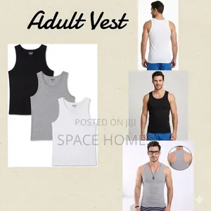 3 Set Adult Quality Cotton Vests
