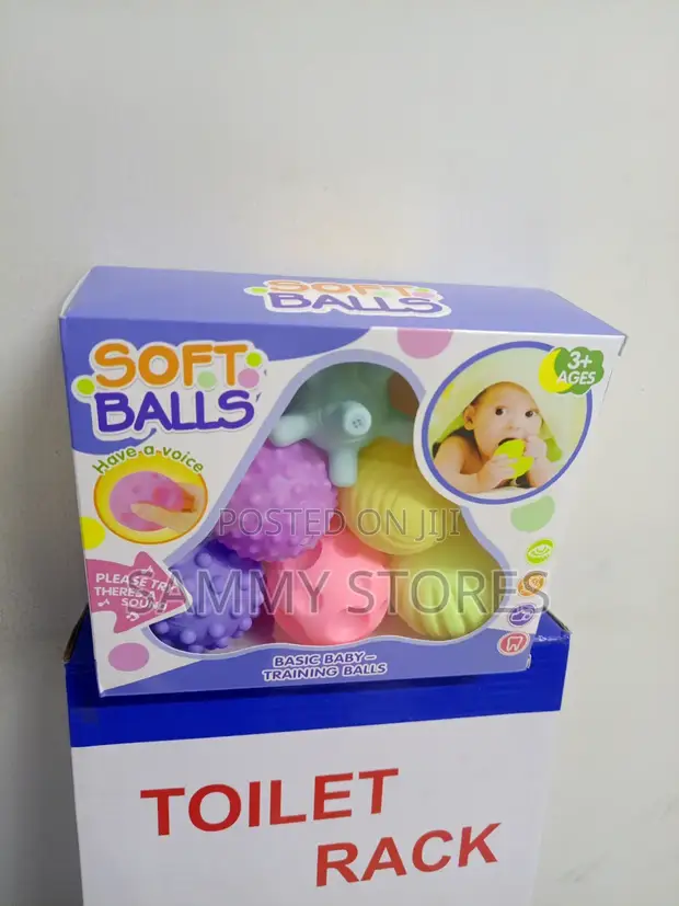 Soft Baby Training Balls Set - Colorful Sensory Balls - 1