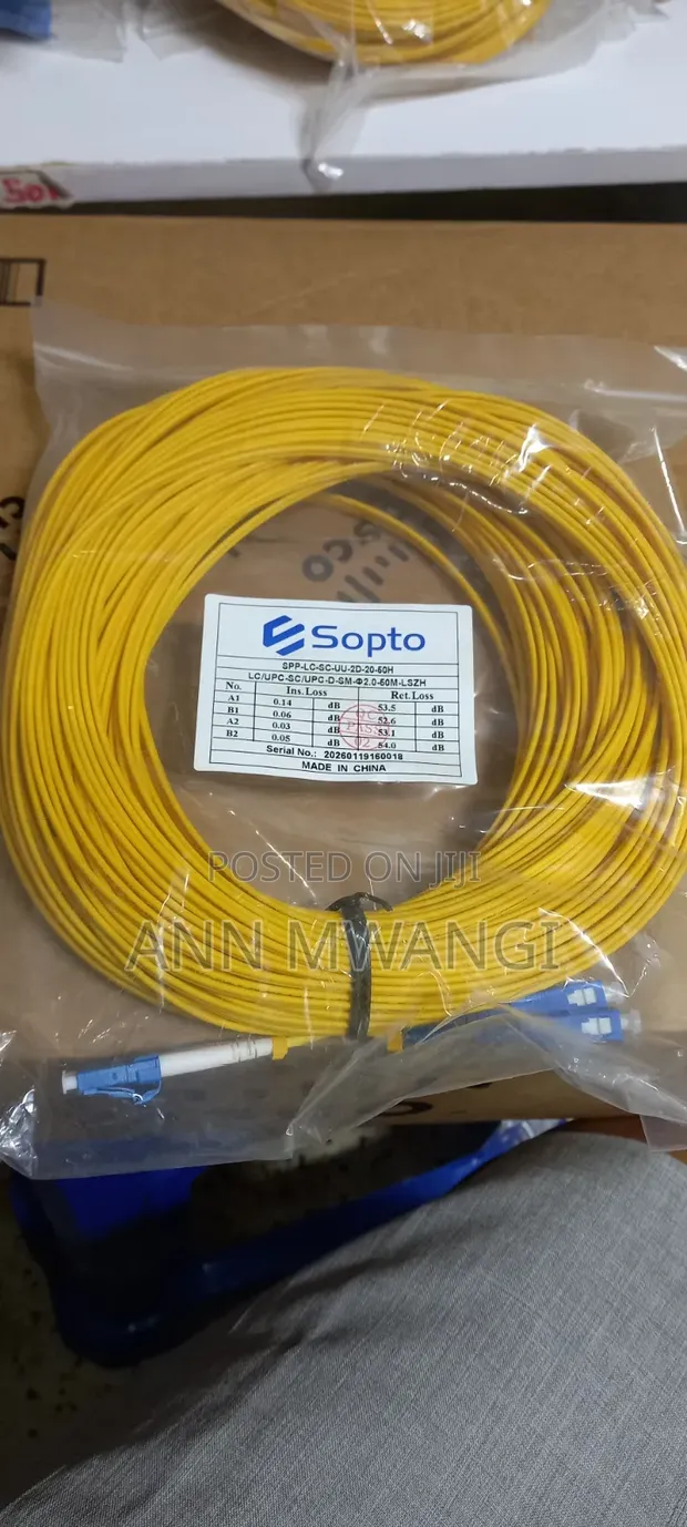 Sopto LC-SC 50m SM Fiber Optic Cable - 1