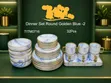 32-Piece Dinner Set - Ripped Marble Blue - 1