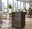 Mobile Lockable Filing Cabinet with Wheels - 2