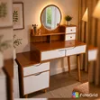 Large Vanity Dressing Table with LED Lights - 1