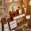 Executive Dressing Table with LED Mirror - 2