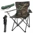 Foldable Waterproof Canvas Camping Chair with Armrest - 1