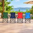 Foldable Waterproof Canvas Camping Chair with Armrest - 3