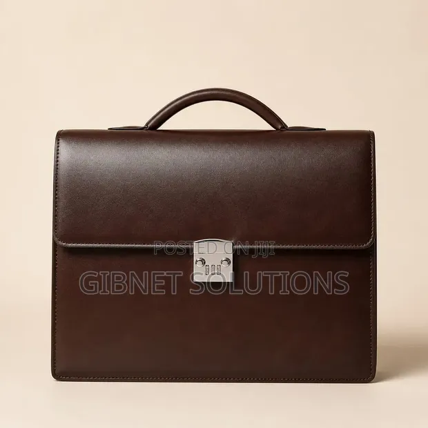 Genuine Leather Briefcase Laptop Bag - 1