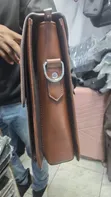 Genuine Leather Briefcase Laptop Bag - 4