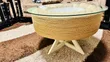 DIY Jute Rope Coffee Table with Glass Top - 1