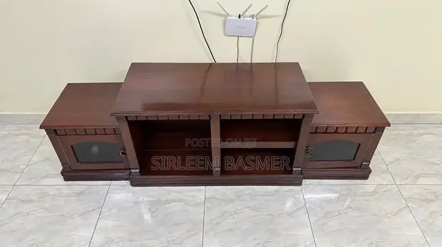 Solid Mvule Wood TV Stand/Console - 1