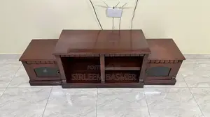 Solid Mvule Wood TV Stand/Console