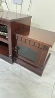Solid Mvule Wood TV Stand/Console - 3