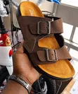 Clarks Brown Leather Sandals - 3
