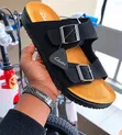 Clarks Brown Leather Sandals - 4