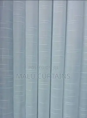 3-in-1 Complete Curtain Set - Ash Grey Marble Design