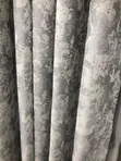 3-in-1 Complete Curtain Set - Ash Grey Marble Design - 2